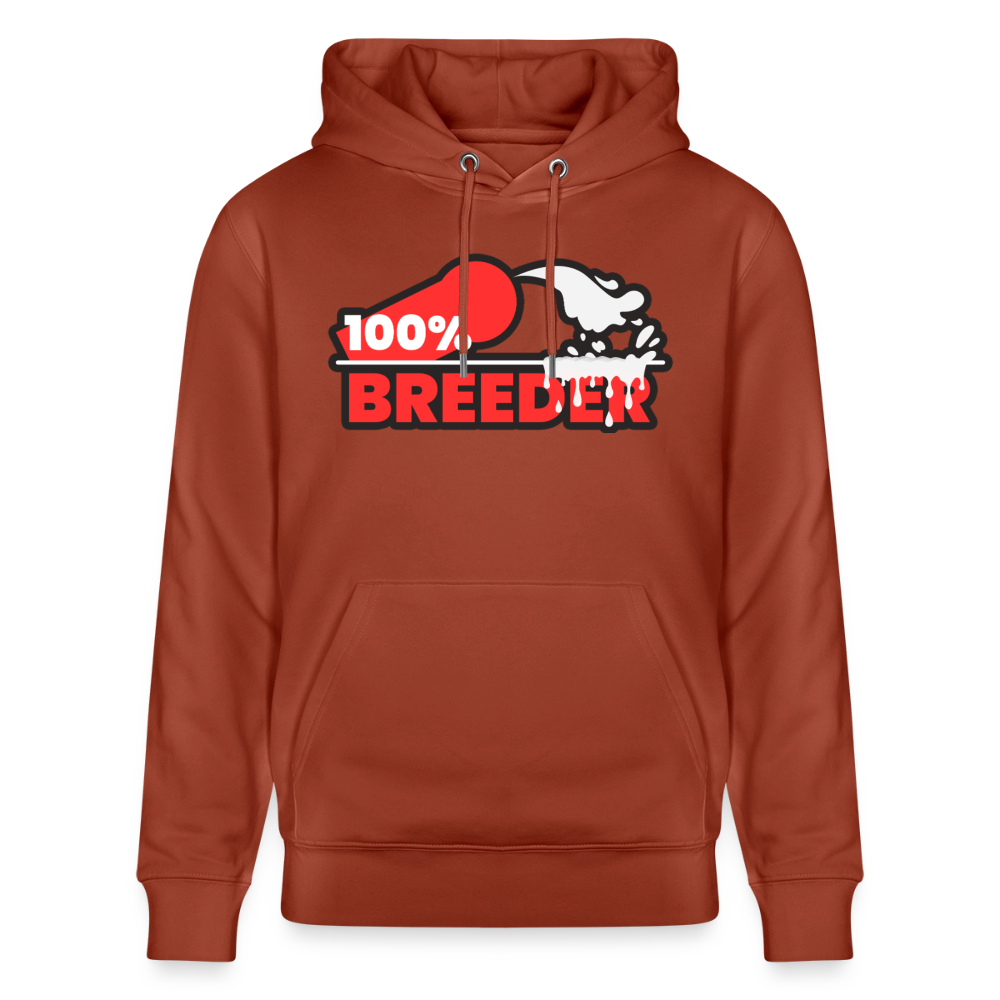 Terrakotta Bio-Hoodie mit kraftvollem Breeder Statement