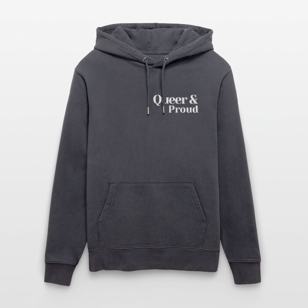 Queer & Proud | Pride Bio-Hoodie Unisex - Indigoblau