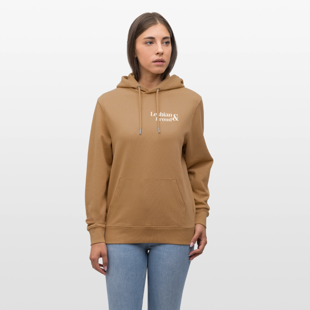 Lesbian & Proud | Pride Bio-Hoodie Unisex - Karamell
