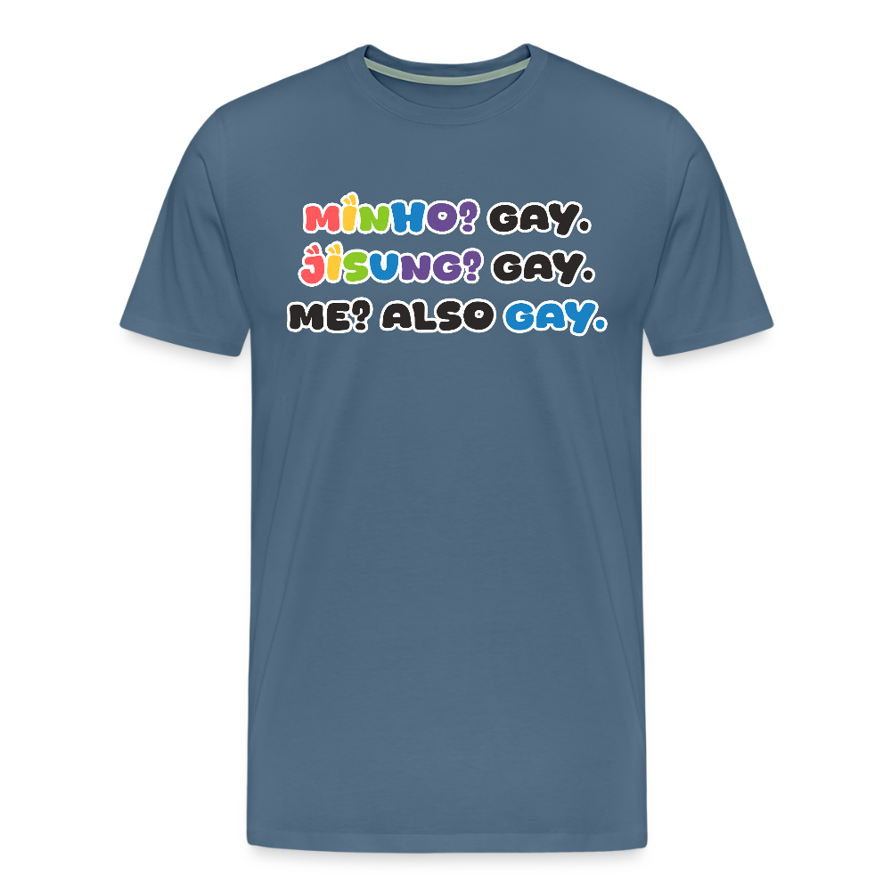 Minsung - Minho & Jisung - Pride T-Shirt - Blaugrau