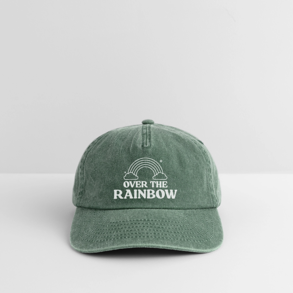 Over the Rainbow | Pride Vintage Cap - Vintage Flaschengrün