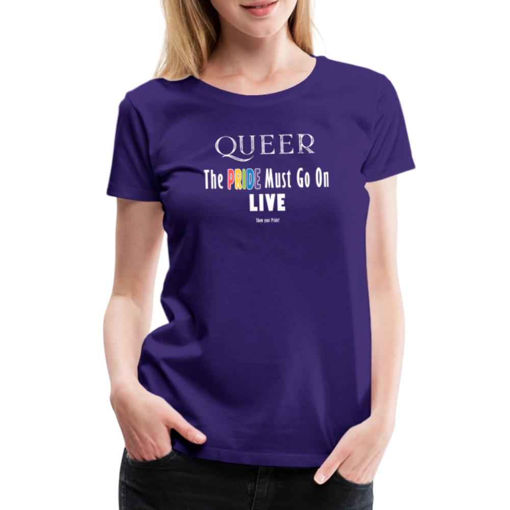 PRIDE Must Go On T-Shirt Germany Tour 2025 - tailiert (lila) - Lila