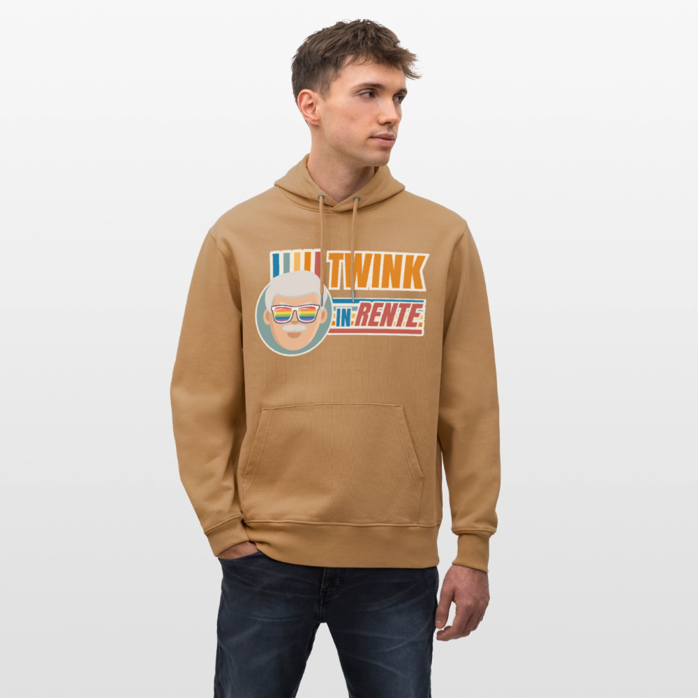 Twink in Rente! | Pride Bio-Hoodie Unisex - Karamell