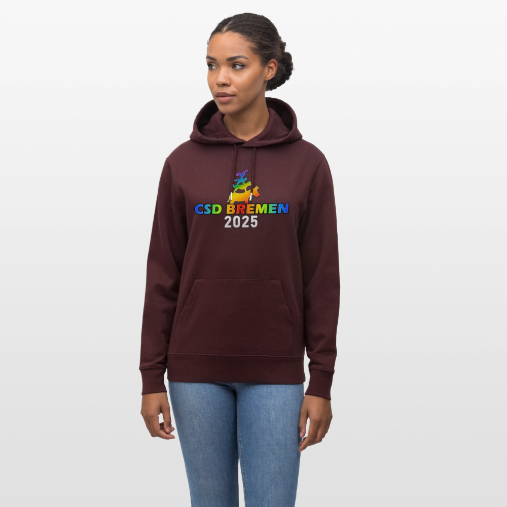 CSD Bremen 2025 Pride Unisex Bio-Hoodie - Maroon