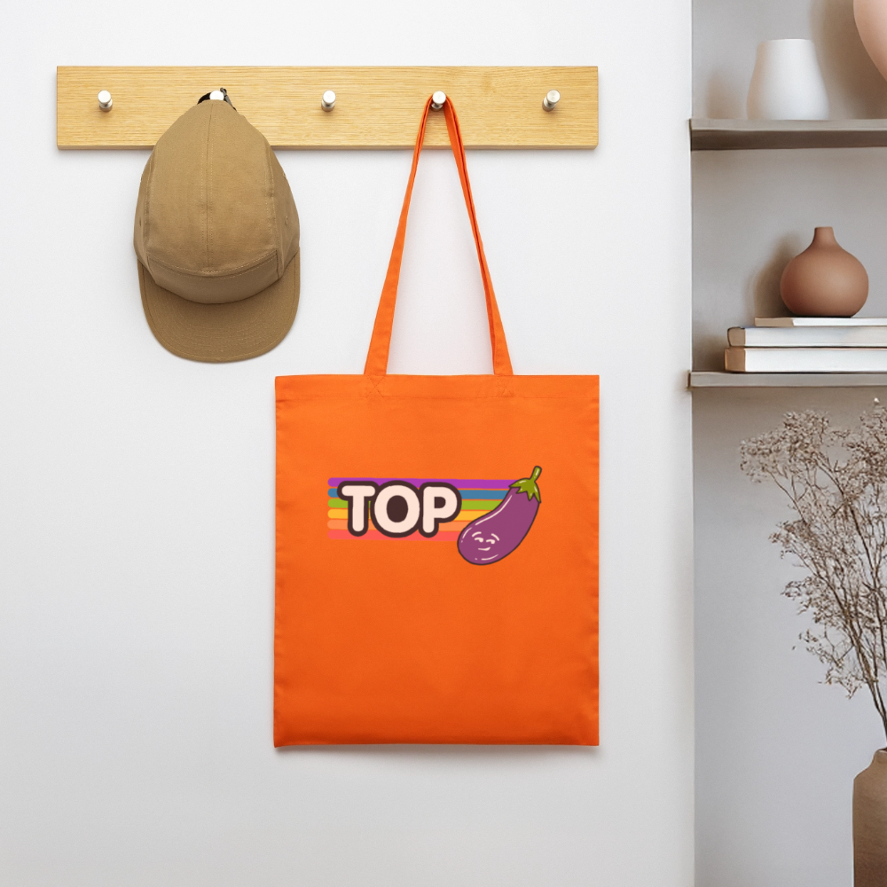 Top Gay | Pride Bio-Stoffbeutel - Tieforange