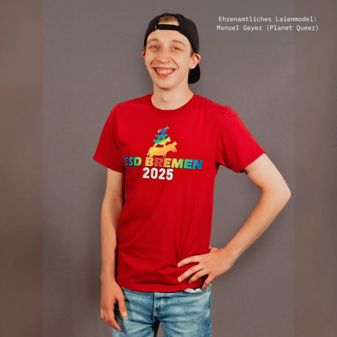 CSD Bremen 2025 Pride Premium T-Shirt - pridemerch.mom - Team Behinderte im Queer Cities e.V.