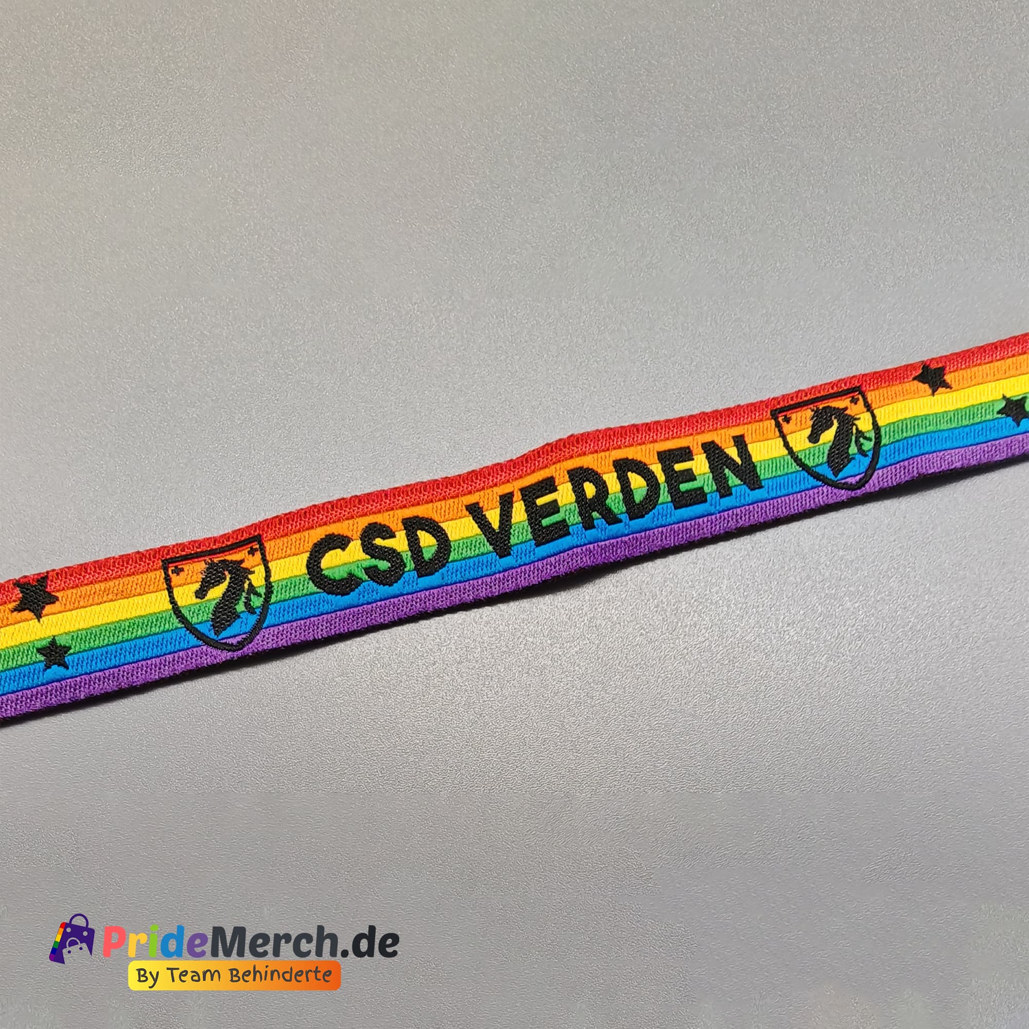 Pride-Armband des CSD Verden 🌈 (Stoffarmband) - pridemerch.mom - Team Behinderte im Queer Cities e.V.