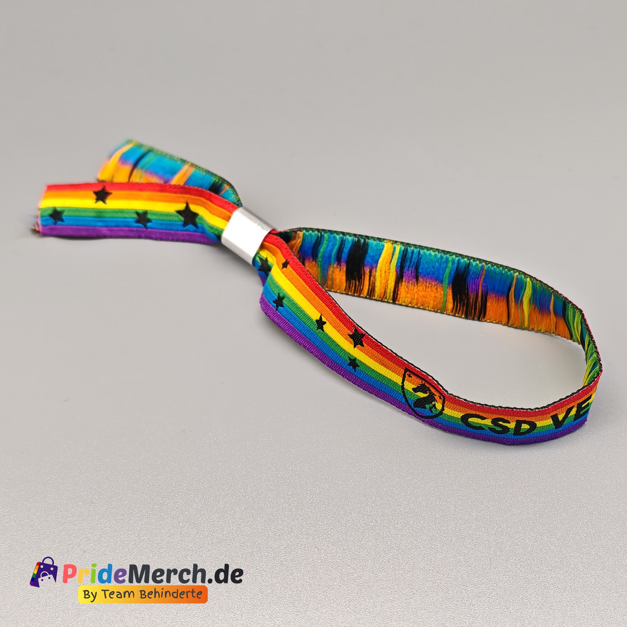 Pride-Armband des CSD Verden 🌈 (Stoffarmband) - pridemerch.mom - Team Behinderte im Queer Cities e.V.