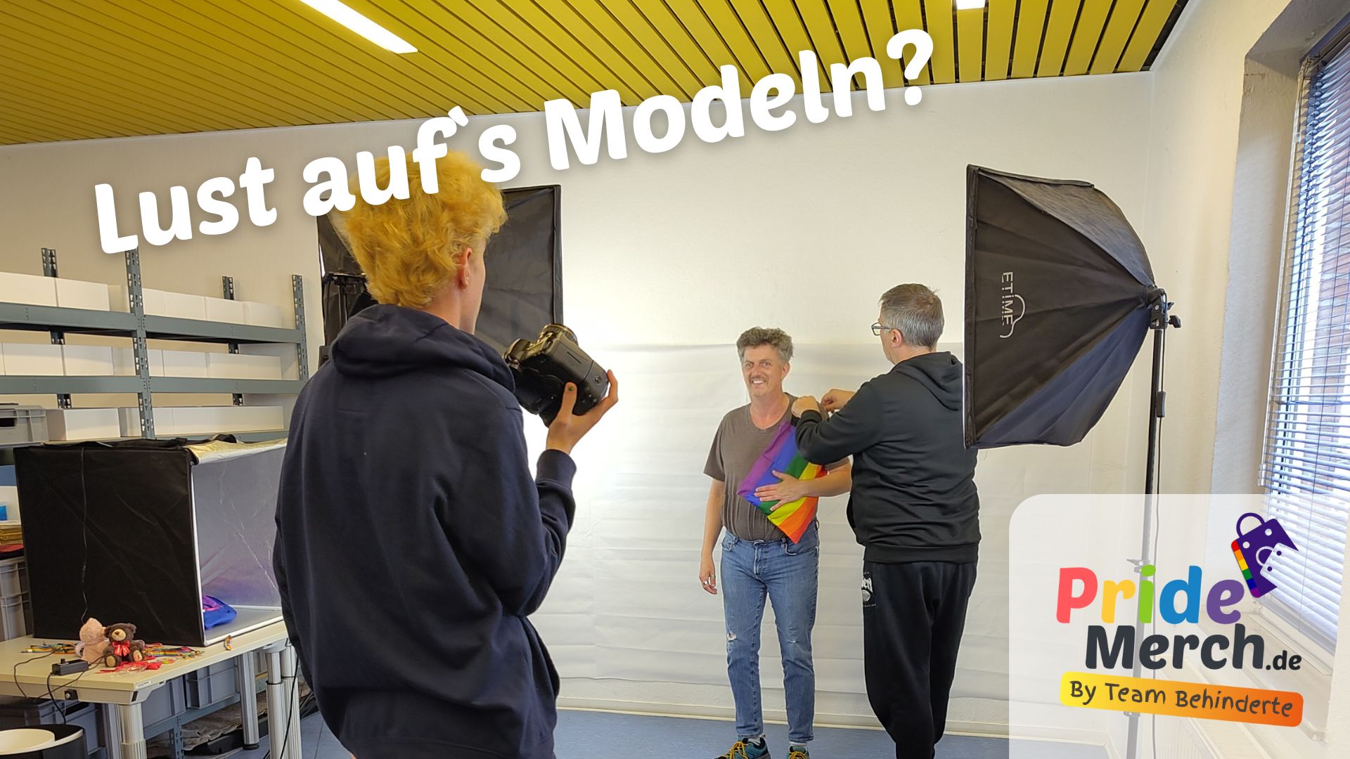 Werde Teil unserer Mission: Ehrenamtliche Laienmodels gesucht für pridemerch.mom - By Team Behinderte