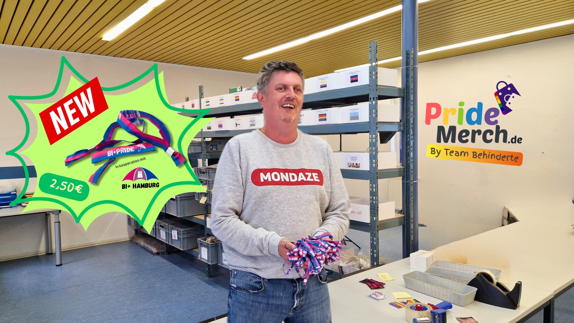 Bi+ Pride Hamburg neuer pridemerch.mom Partnerverein