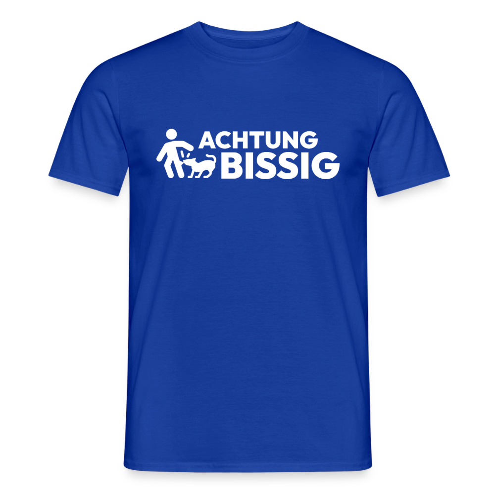 Achtung Bissig T-Shirt | Puppy Play Statement - Dunkelblau
