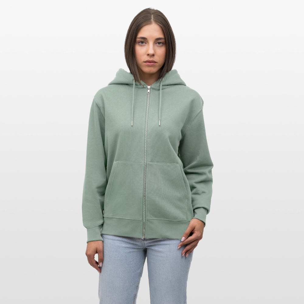 Gay & Proud | Pride Bio-Kapuzenjacke Unisex - Helles Graugrün