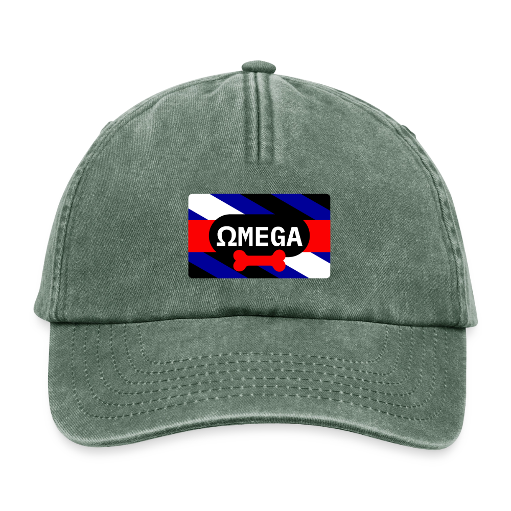 OMEGA Puppy Flag | Puppy Kink Pride Relaxed Vintage Cap - Vintage Flaschengrün 
