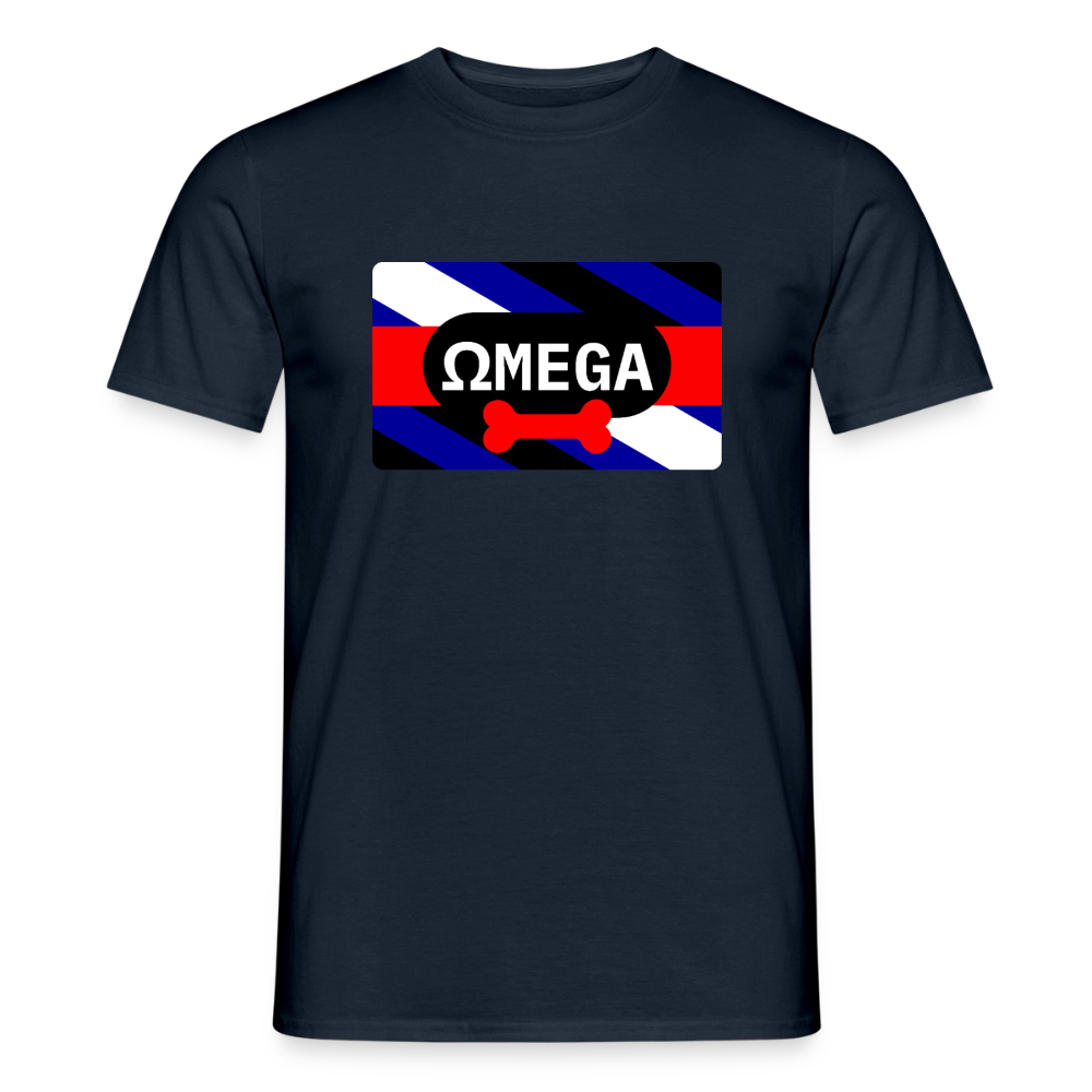 OMEGA Puppy Flag | Puppy Kink Pride T-Shirt - Navy