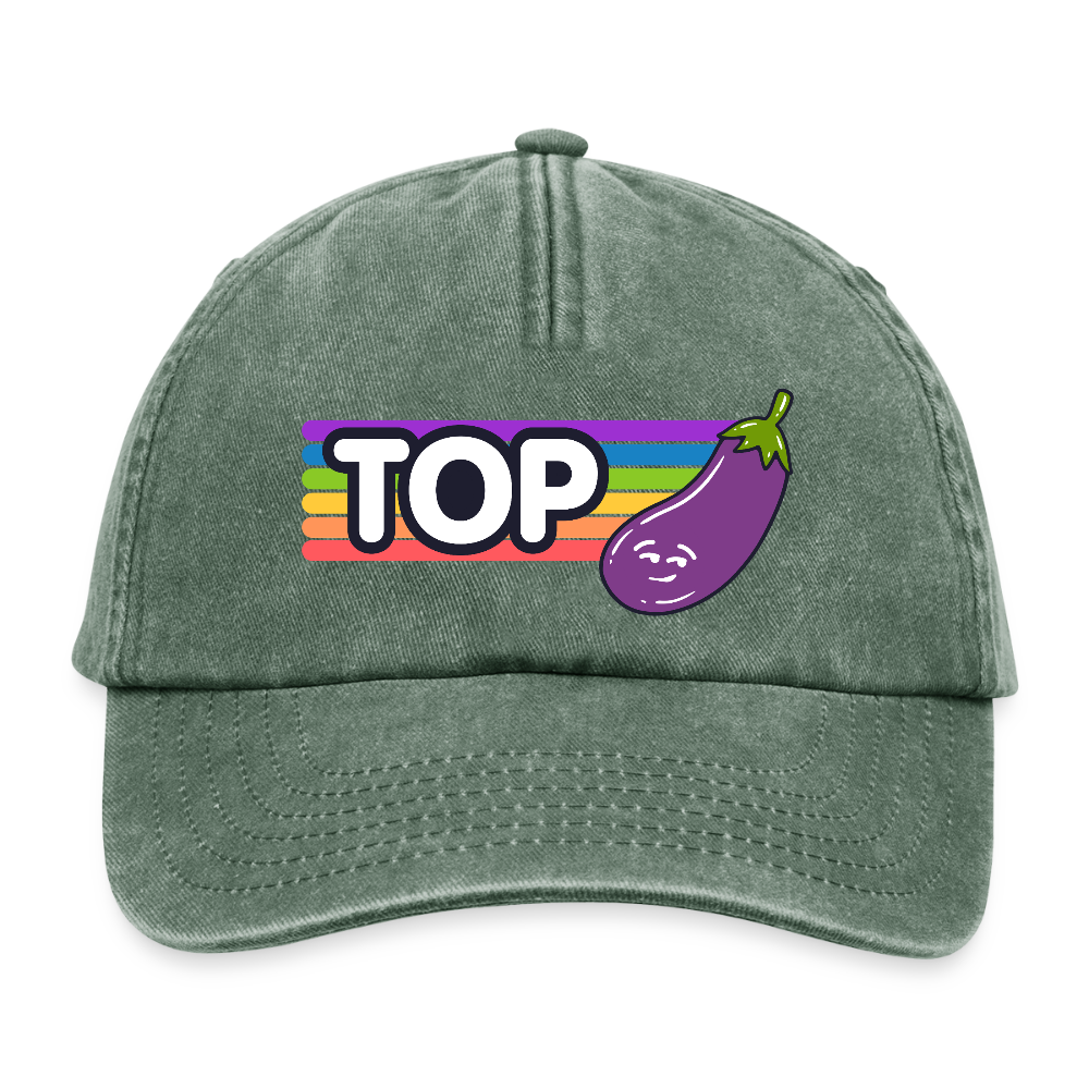 Top Gay | Pride Vintage Cap - Vintage Flaschengrün 