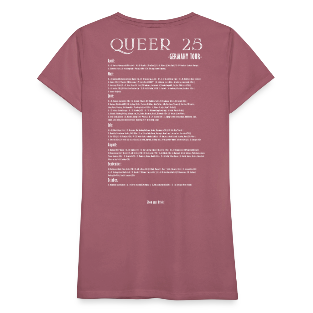 PRIDE Must Go On T-Shirt Germany Tour 2025 - tailiert (malve) - Malve