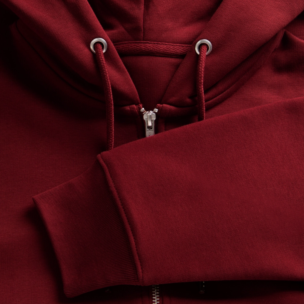 Gay & Proud | Pride Bio-Kapuzenjacke Unisex - Burgunderrot