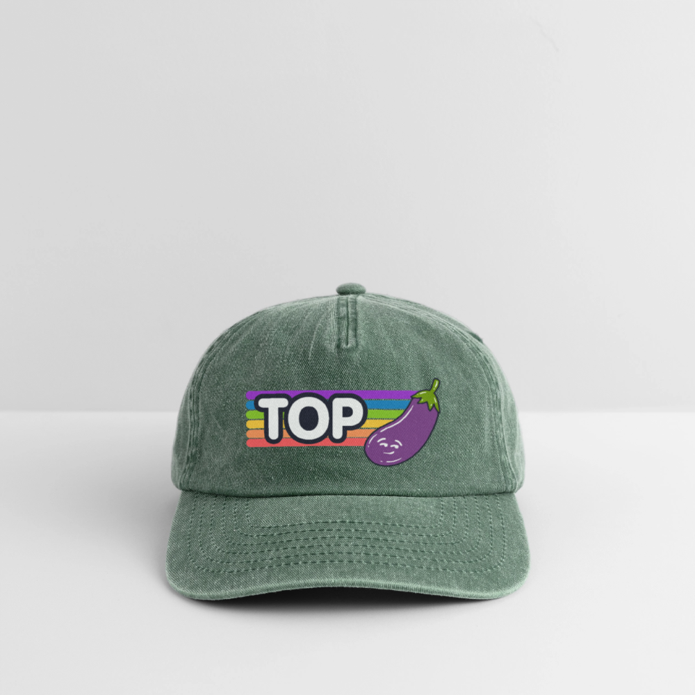 Top Gay | Pride Vintage Cap - Vintage Flaschengrün 
