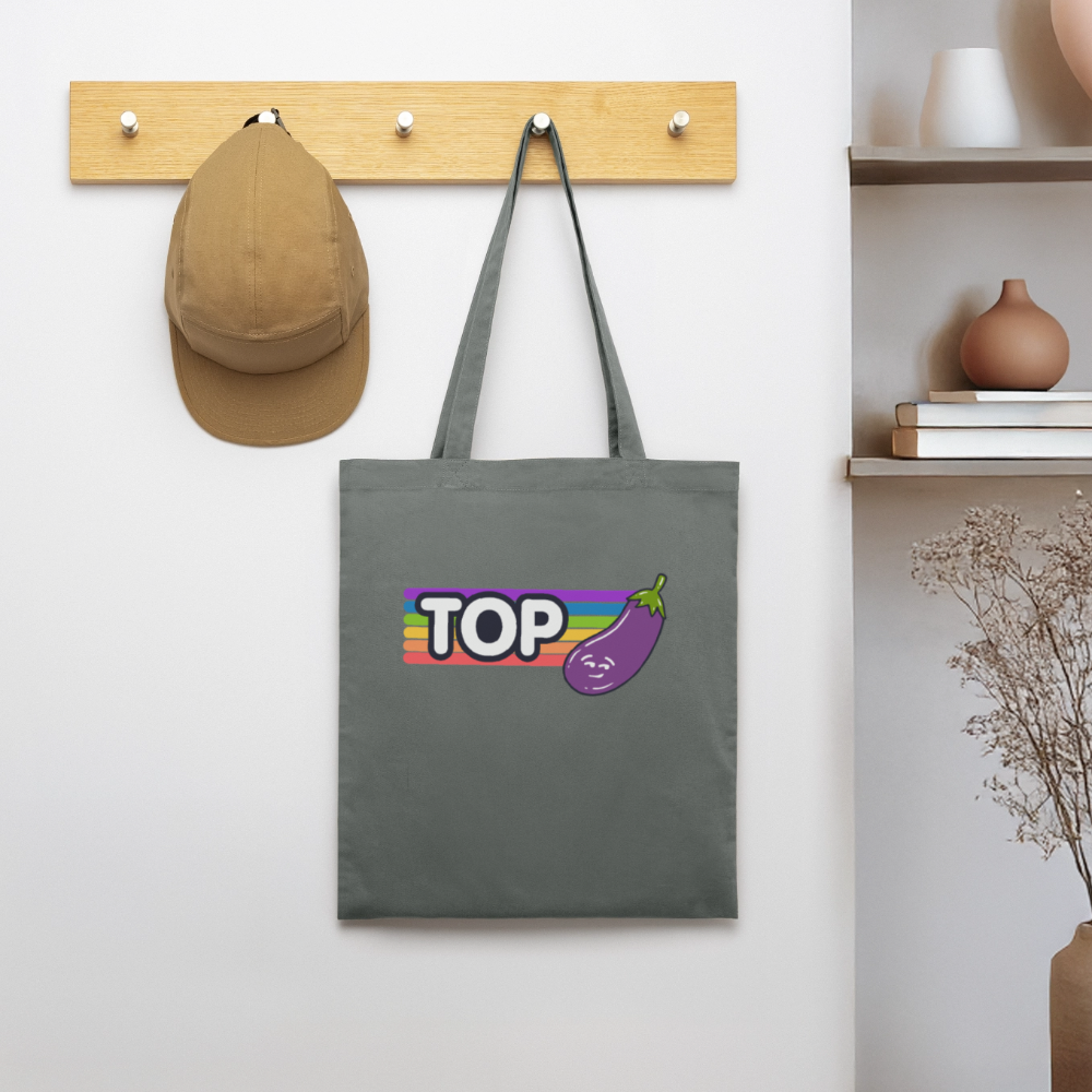 Top Gay | Pride Bio-Stoffbeutel - Anthrazit