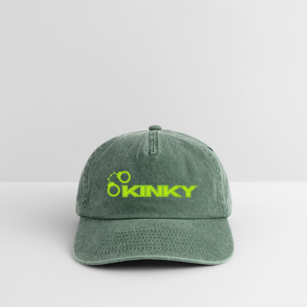 KINKY | Kink Fetish Pride Vintage Cap - Vintage Flaschengrün 
