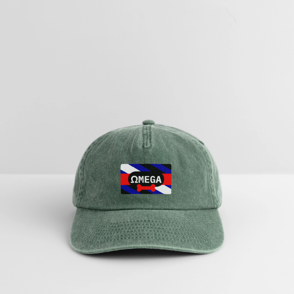 OMEGA Puppy Flag | Puppy Kink Pride Relaxed Vintage Cap - Vintage Flaschengrün 