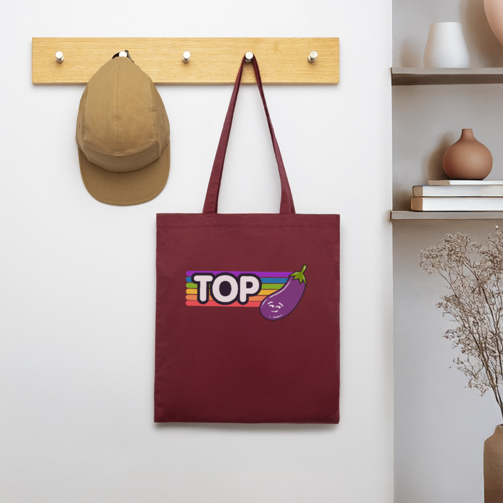 Top Gay | Pride Bio-Stoffbeutel - Burgunderrot