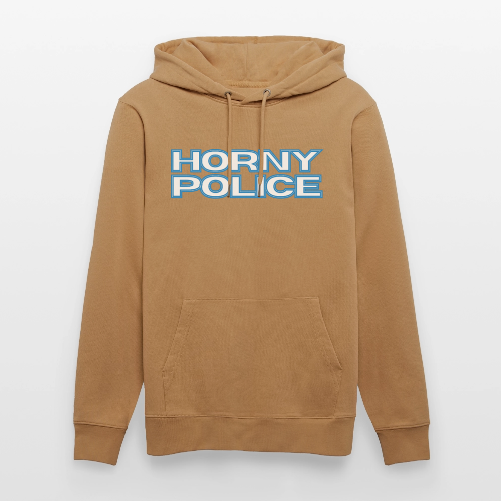 HORNY POLICE | Kink Fetish Pride Bio-Hoodie Unisex - Karamell 