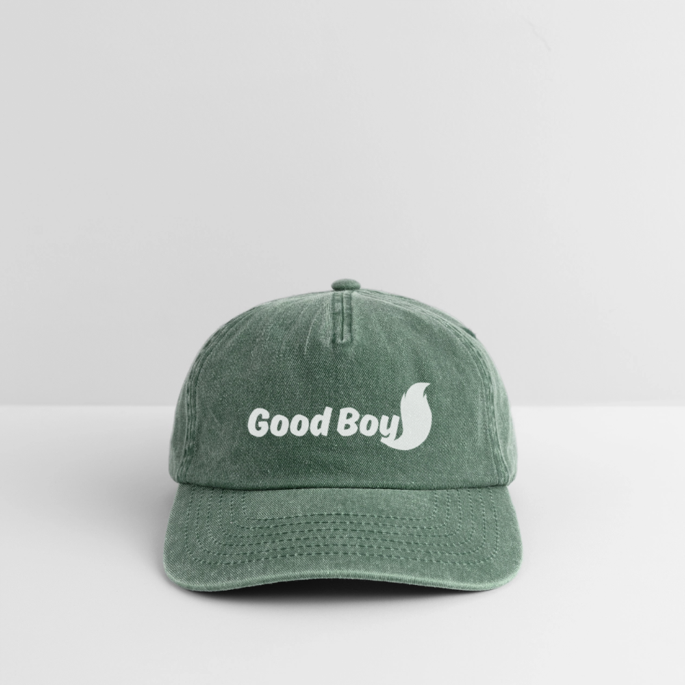 Good Boy | Furry / Puppy Pride Vintage Cap - Vintage Flaschengrün 