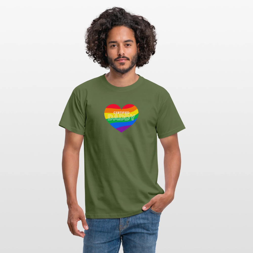 CERTIFIED DADDY | Kink Fetish Pride T-Shirt - Militärgrün