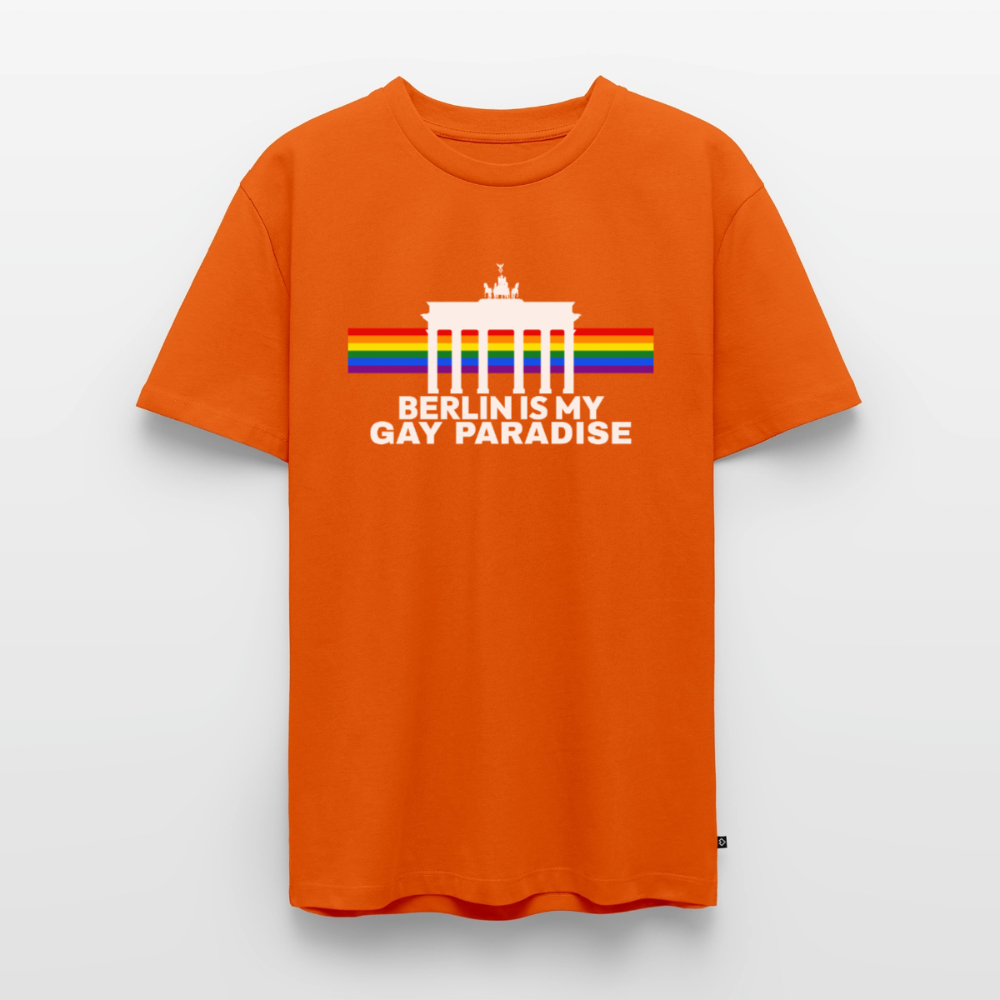 BERLIN IS MY GAY PARADISE Premium Pride T-Shirt - Orange 