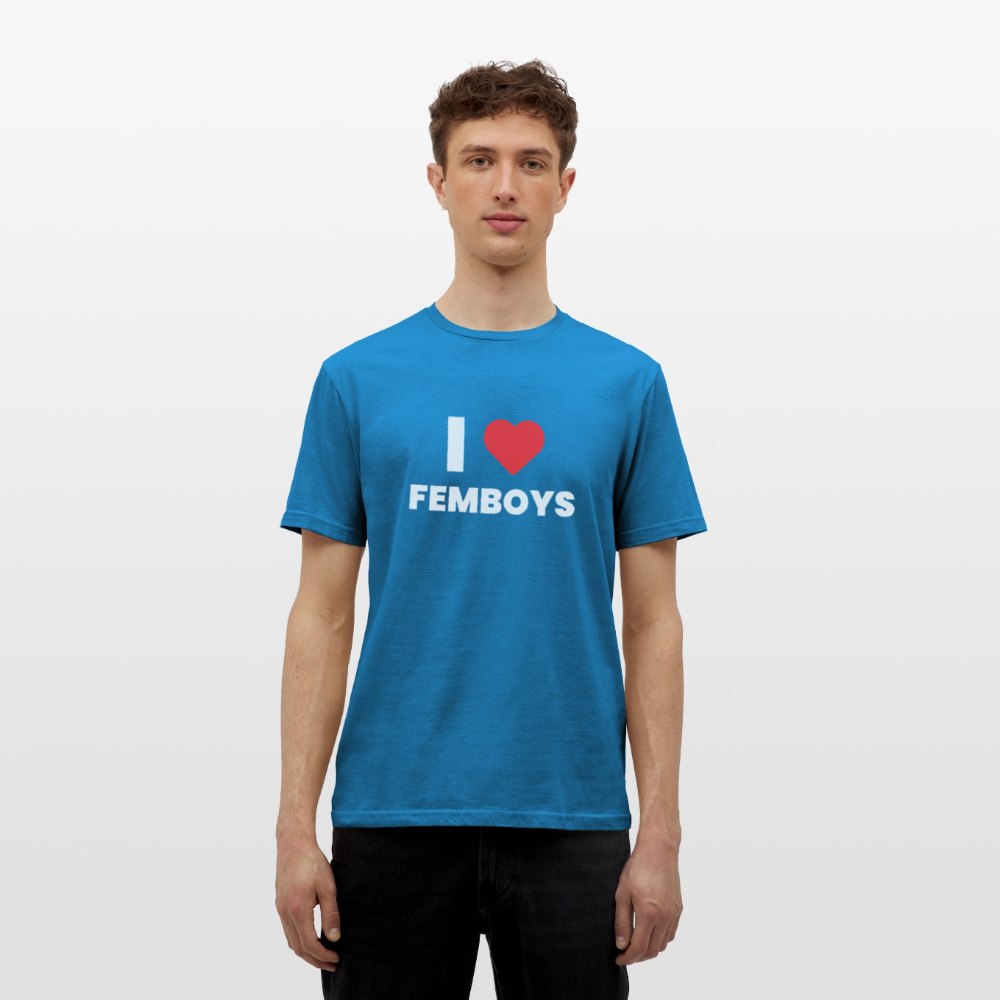 I LOVE FEMBOYS | Kink Fetish Pride T-Shirt - Royalblau