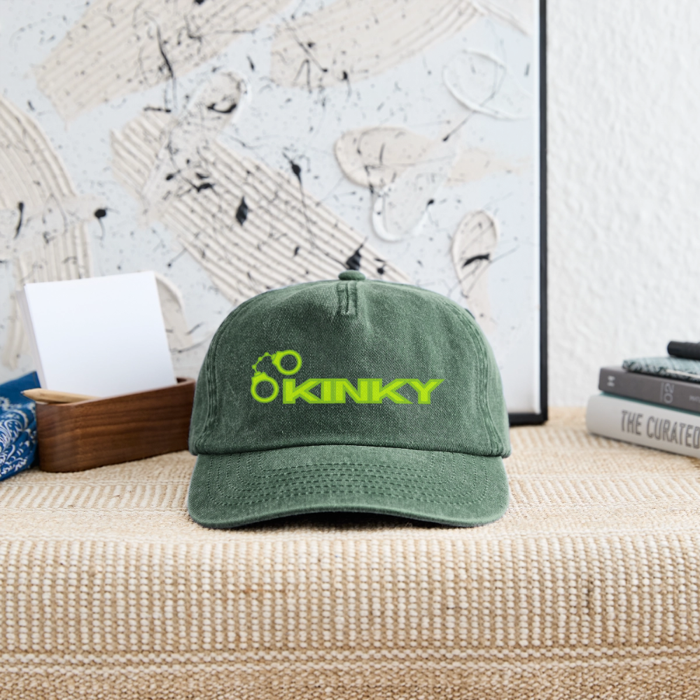 KINKY | Kink Fetish Pride Vintage Cap - Vintage Flaschengrün 