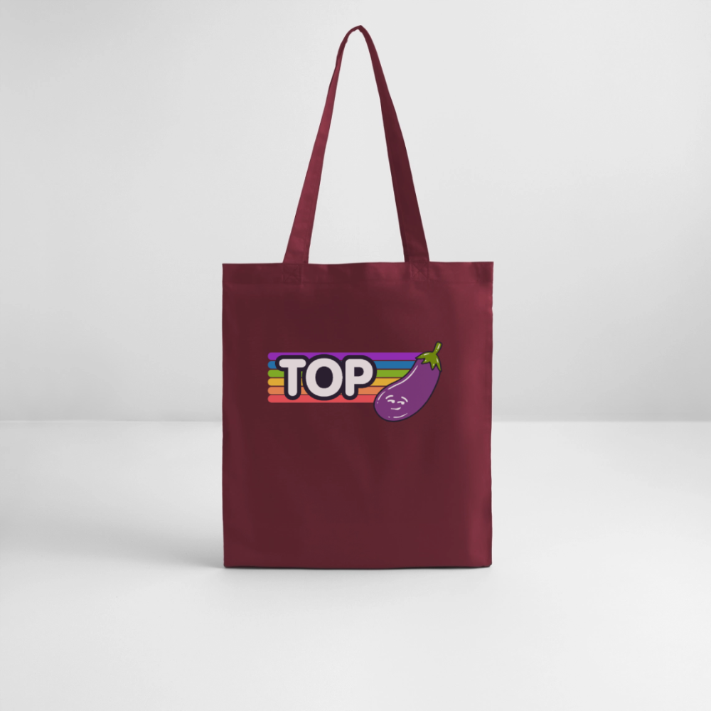 Top Gay | Pride Bio-Stoffbeutel - Burgunderrot