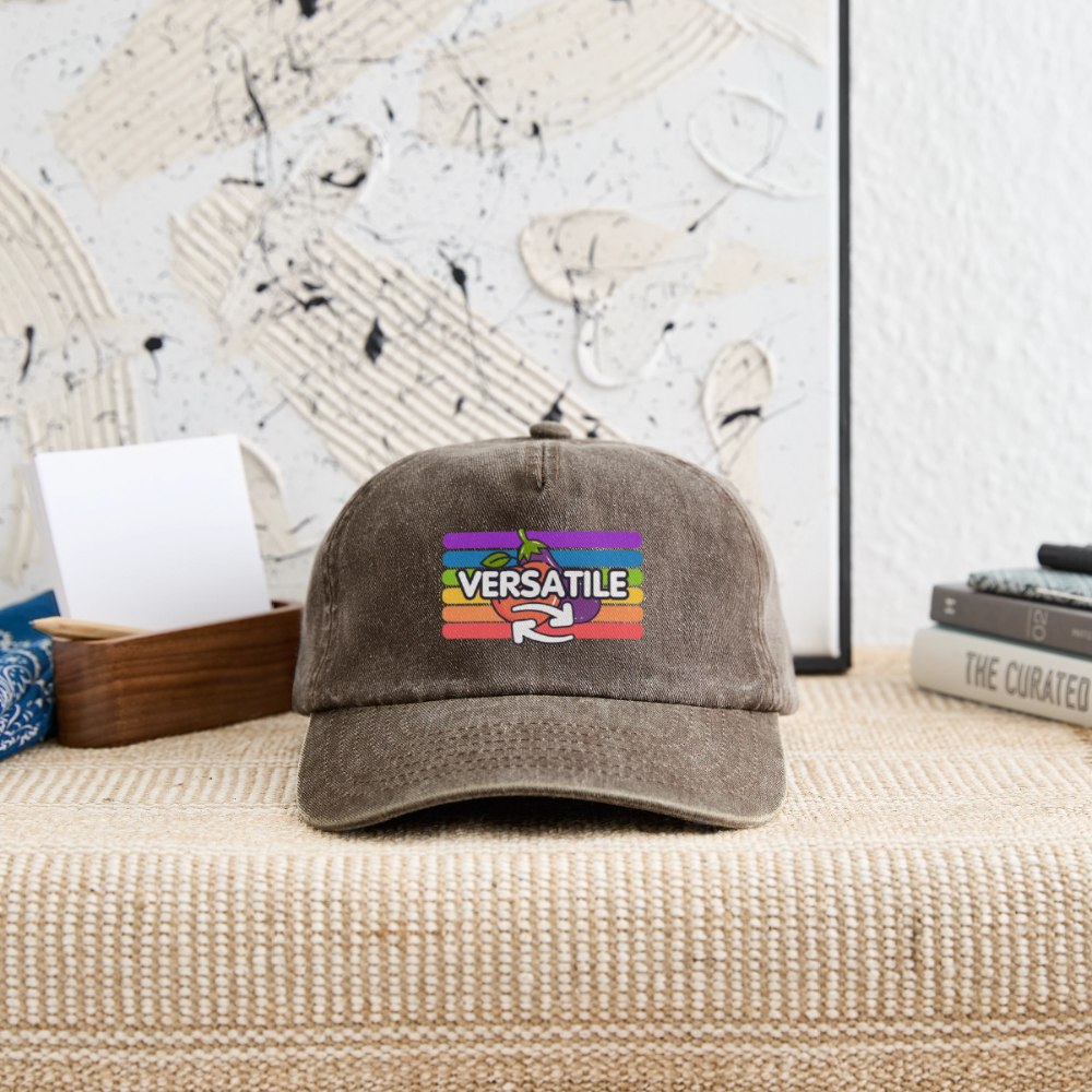Versatile Gay | Pride Vintage Cap - Vintage Braun