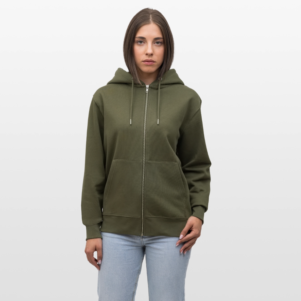 Lesbian & Proud | Pride Bio-Kapuzenjacke Unisex - Khaki