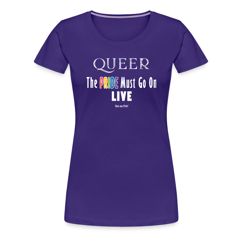 PRIDE Must Go On T-Shirt Germany Tour 2025 - tailiert (lila) - Lila