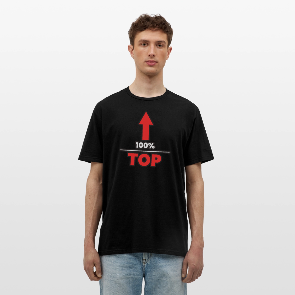 100% TOP [PFEIL] | Kink Fetish Pride T-Shirt - Schwarz