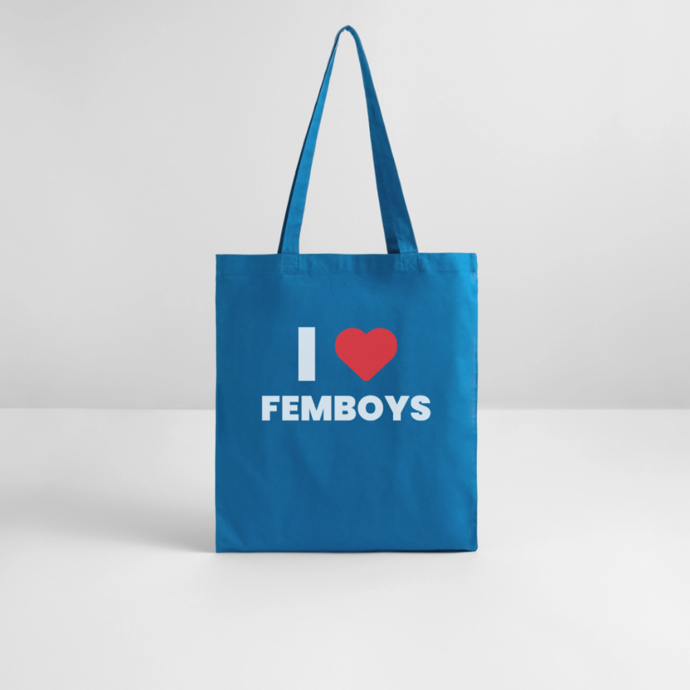 I LOVE FEMBOYS | Kink Fetish Pride Bio-Stoffbeutel - Königsblau