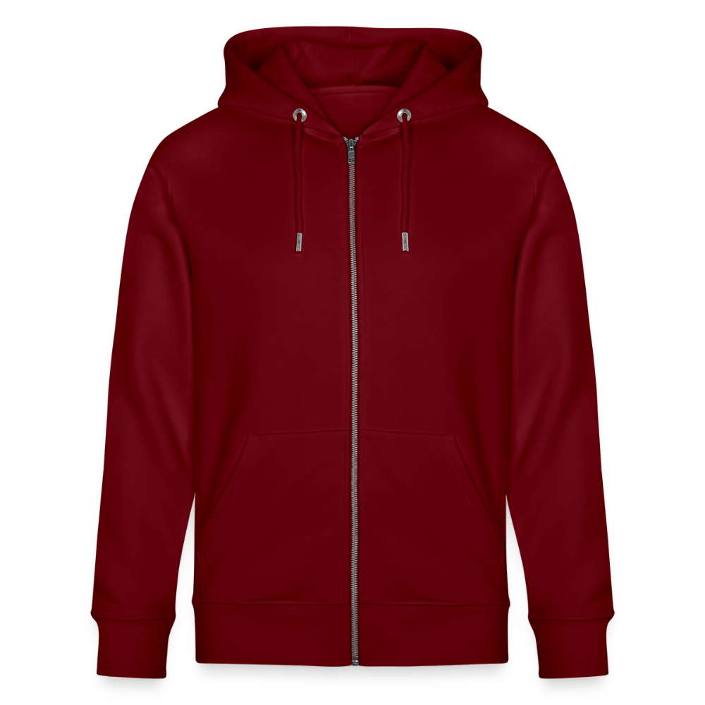 Bi & Proud | Pride Bio-Kapuzenjacke Unisex - Burgunderrot