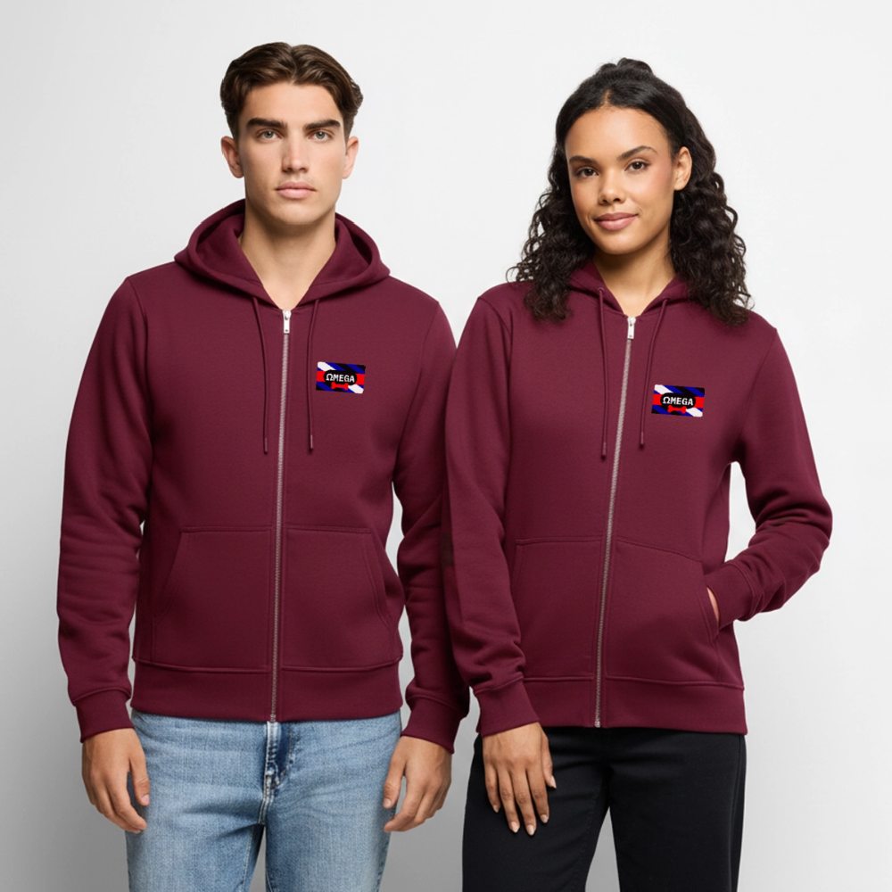 OMEGA Puppy Flag | Puppy Kink Pride | Premium Kapuzenjacke - Burgunderrot
