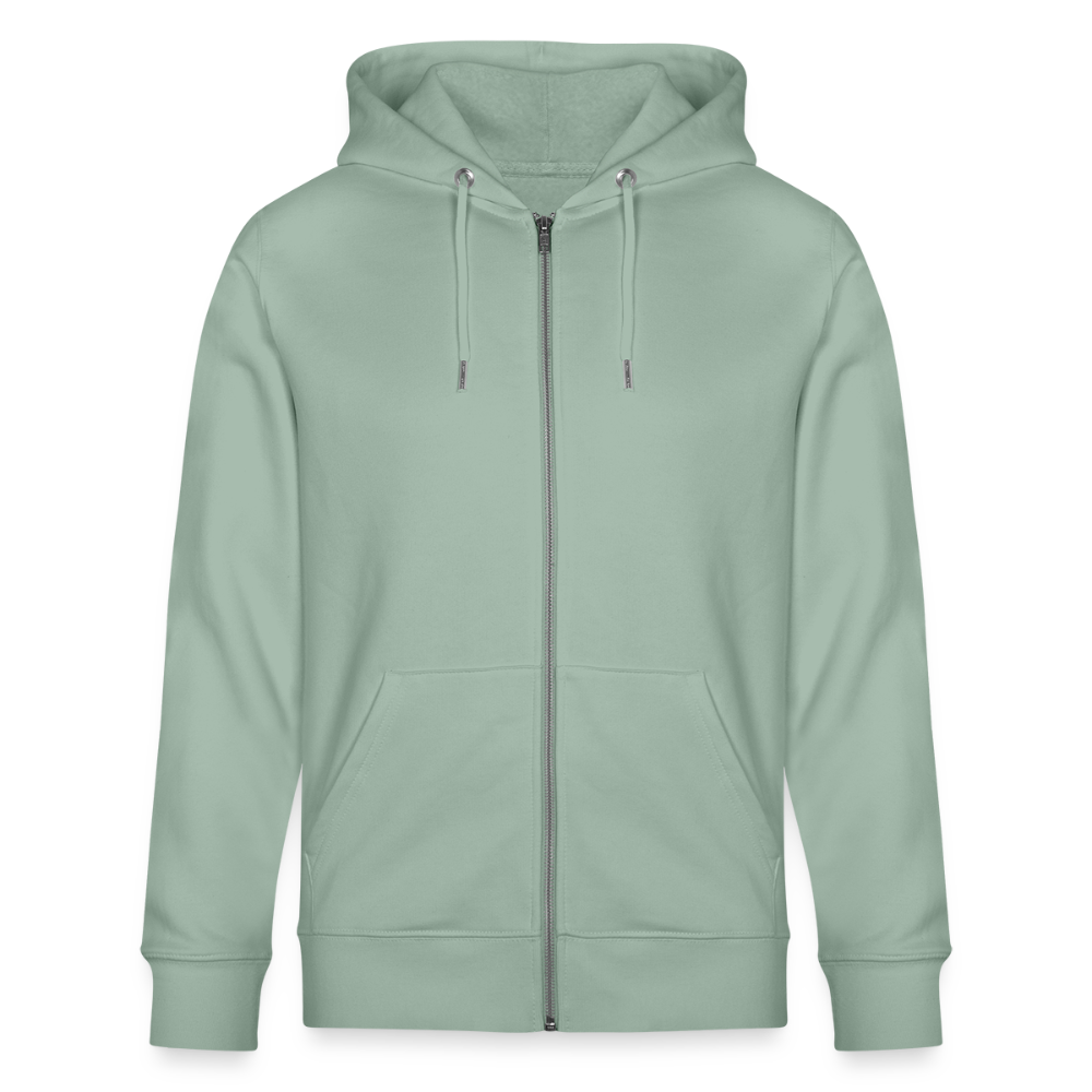 Queer & Proud | Pride Bio-Kapuzenjacke Unisex - Helles Graugrün