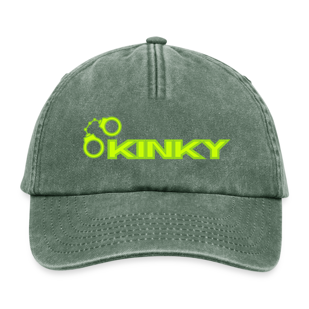 KINKY | Kink Fetish Pride Vintage Cap - Vintage Flaschengrün 
