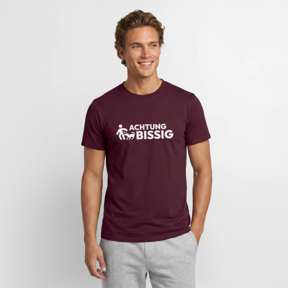 Achtung Bissig T-Shirt | Puppy Play Statement - Ziegelrot
