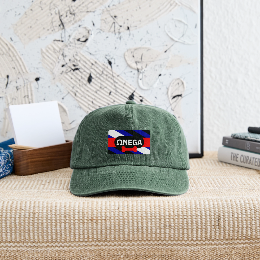 OMEGA Puppy Flag | Puppy Kink Pride Relaxed Vintage Cap - Vintage Flaschengrün 