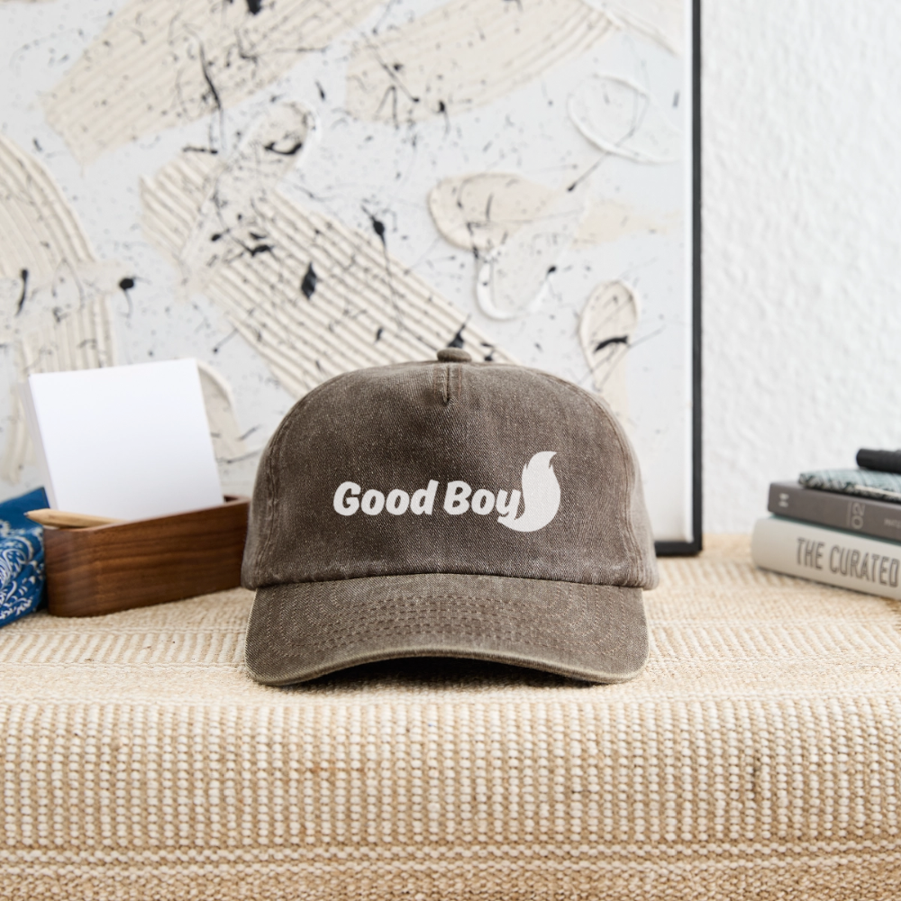 Good Boy | Furry / Puppy Pride Vintage Cap - Vintage Braun