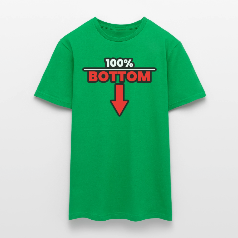 100% BOTTOM [PFEIL] | Kink Fetish Pride T-Shirt - Kelly Green