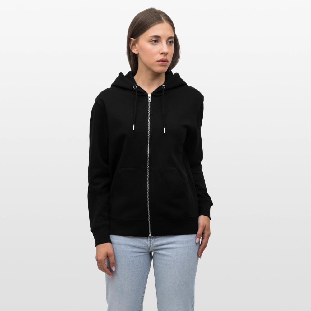 Lesbian & Proud | Pride Bio-Kapuzenjacke Unisex - Schwarz