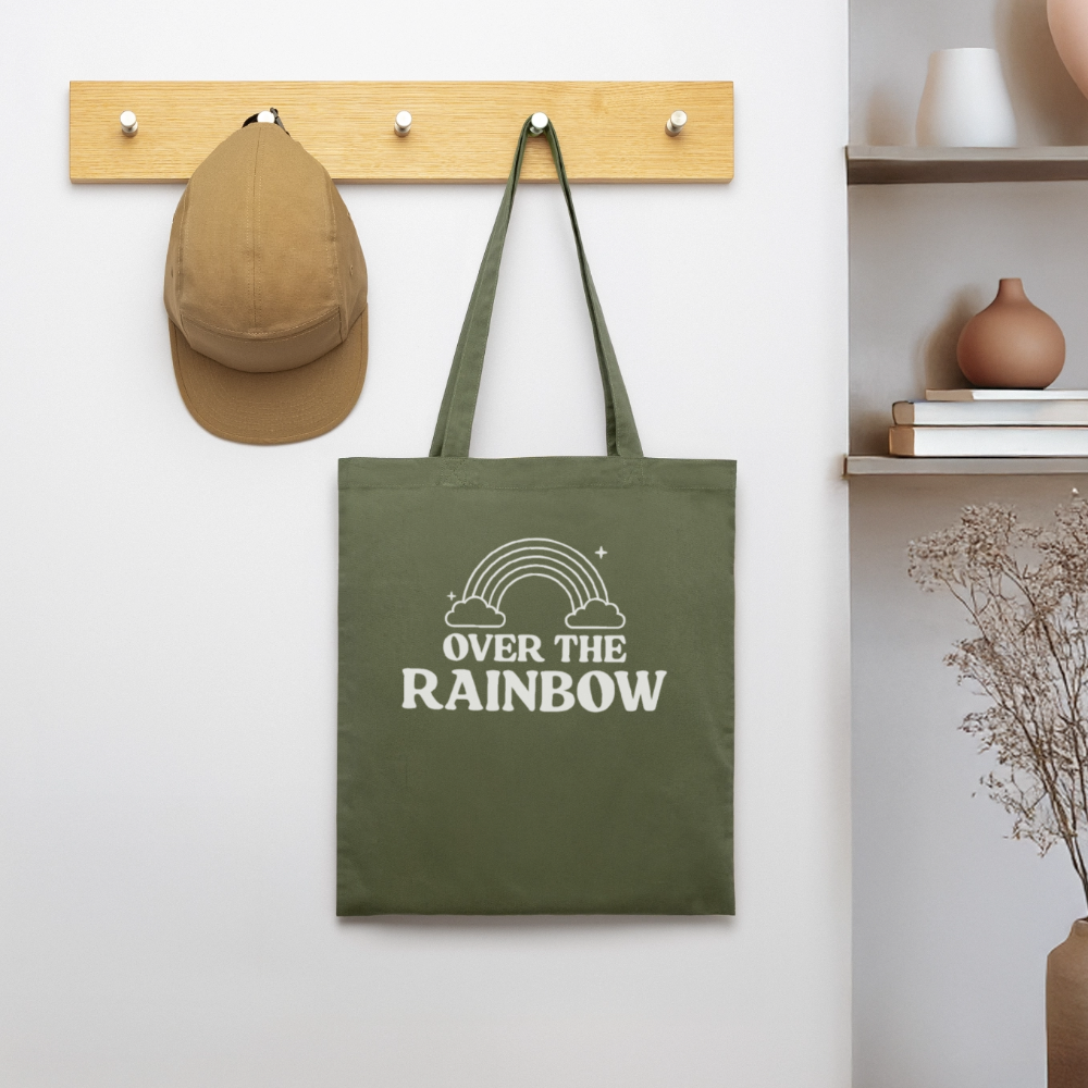 Over the Rainbow | Pride Bio-Stoffbeutel - Khaki