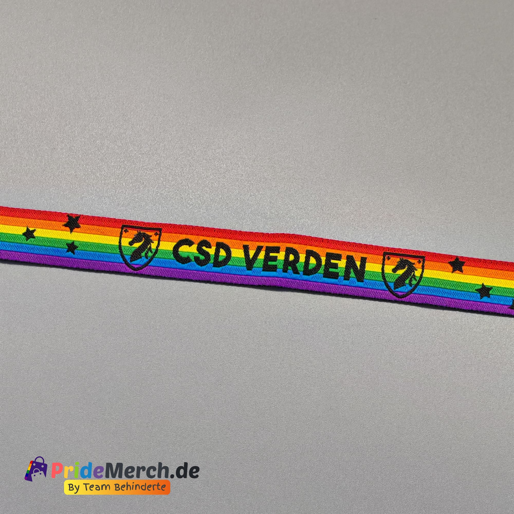Pride-Armband des CSD Verden 🌈 (Stoffarmband) - pridemerch.mom - Team Behinderte im Queer Cities e.V.