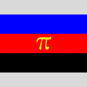 Polyamorie-Flagge (Klassisch / Pi-Symbol)